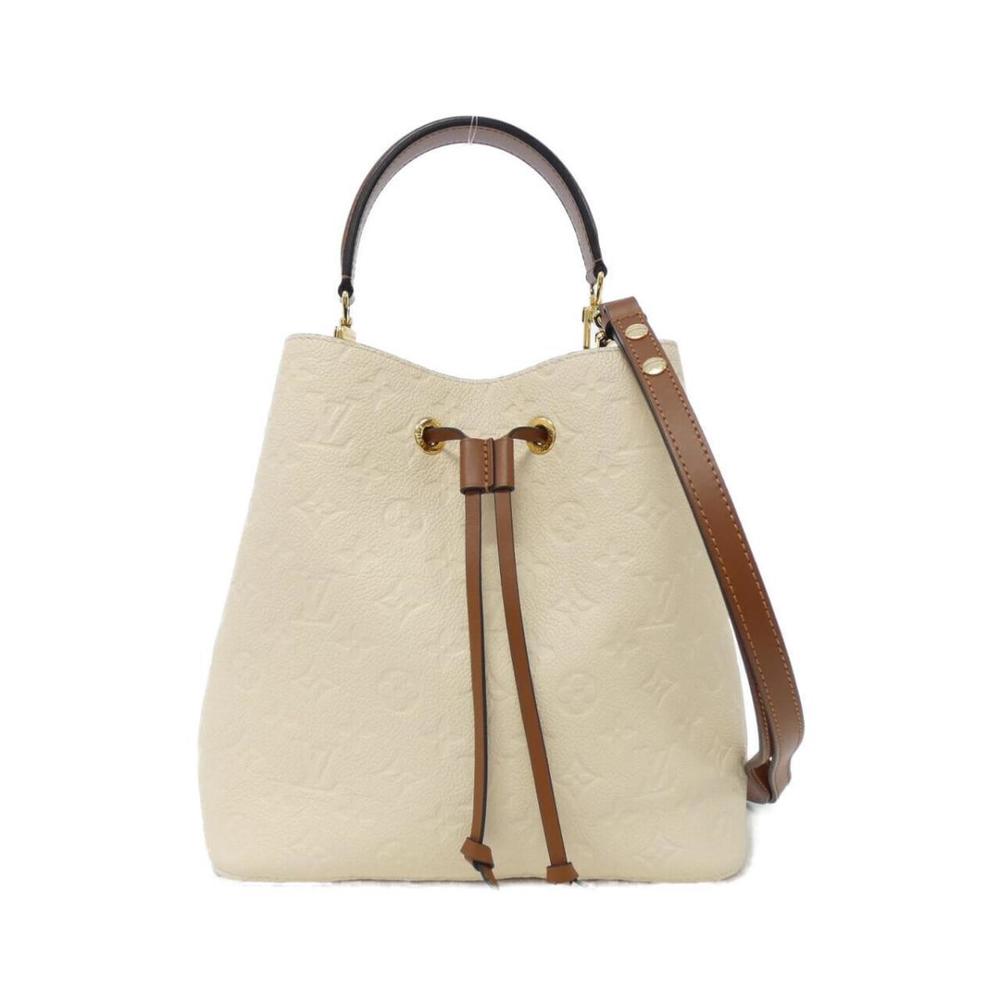 Louis Vuitton Monogram Empreinte Neo Noe Shoulder Bag - Creme/ Gold